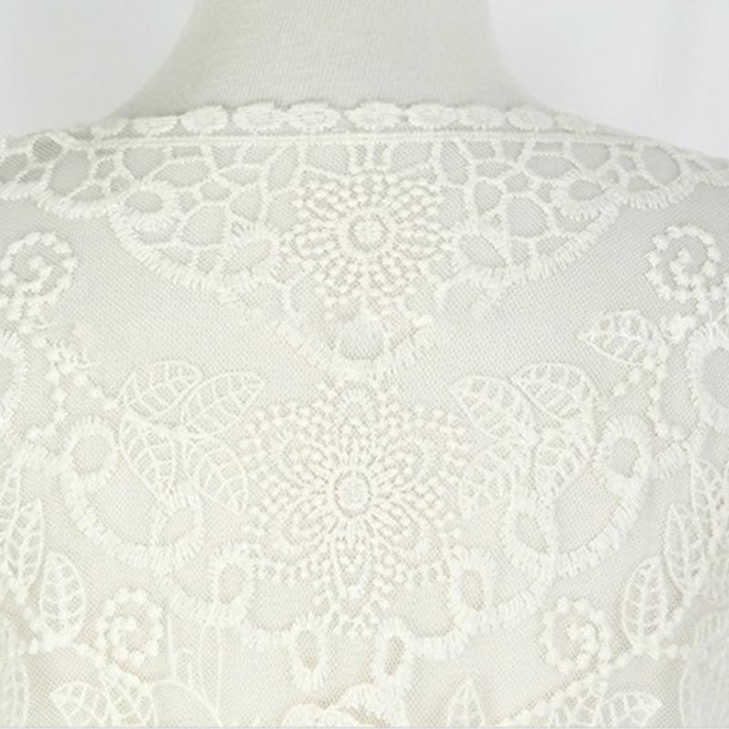 ผู้หญิงฤดูร้อนลูกไม้เปิดด้านหน - Kimono Sheer Floral บทวิจารณ์และราคา