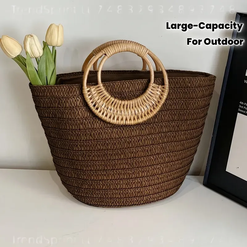 กระเป๋าถือสตรีสำหรับฤดูร้อน ทำ - Tote Bag Beach บทวิจารณ์และราคา